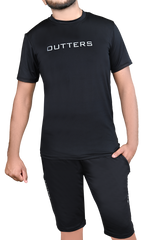 بدلة رياضية Outters Men Performance Dri Fit مستوردة من الليكرا باللون الأسود