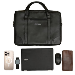 Outters Laptop Bag, Synthatic Leather Fits 15.6 Inch Laptop