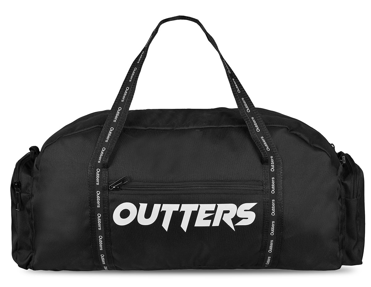 حقيبة الصالة الرياضية من Outters BIG WIG، حقيبة دفل مقاومة للماء باللون الأسود 
